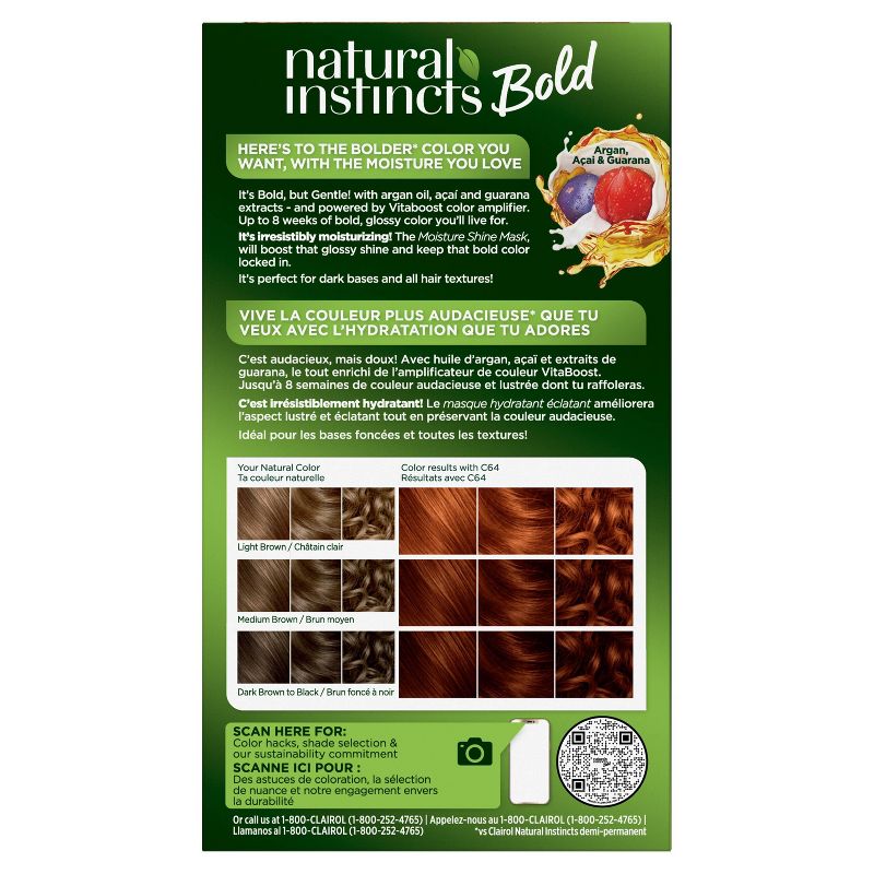 Natural Instincts Clairol Permanent Hair Color Bold Kit, 2 of 8