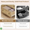 6/7 Drawer Dresser for Bedroom 47'' Wide Rattan Dresser Boho Chest of Drawers - 3 of 4