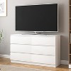 CIPACHO Modern 6 Drawer Double Dresser Spacious Storage Chest for Bedroom Closet Living Room with Ample Space to Keep Home Tidy - 3 of 4