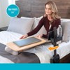 Stander EZ Swivel Overbed Table, 20 in. x 15 in. Eating and Laptop Tray for Seniors, Maple - 3 of 4