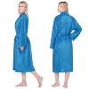 PAVILIA Super Soft Womens Robe, Fluffy Plush Fuzzy Cozy House Shower Bathrobe, Ribbed Striped Warm Fleece Long Robe for Women - 2 of 4