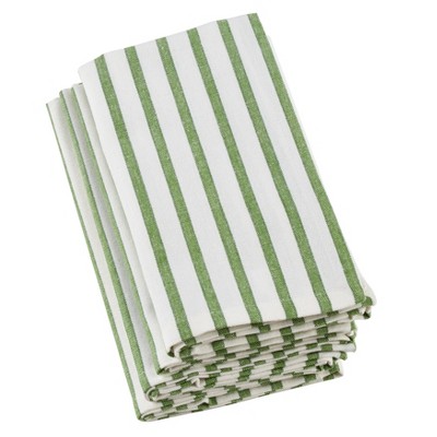 Saro Lifestyle Cotton Striped Napkins (Set of 4)