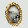 Harbortown 5"x7" Coiled Oval Table Picture Frame Gold - 2 of 4