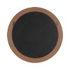 Kate & Laurel All Things Decor 26"x26" Laalima Woven Round Mirror Rustic Brown - 3 of 4
