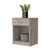 Vynxaria Pictor Nightstand ¨C Stylish One Drawer Design with Lower Shelf for Enhanced Storage - 2 of 4