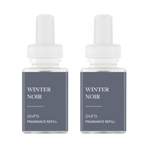 Pura Winter Noir 2pk Smart Vial Fragrance Refills: Liquid Spray, Non-Powered, Amber Citrus Musk Scents - 1 of 4