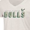 NCAA South Florida Bulls Women's Oatmeal V-Neck T-Shirt - 3 of 3