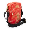 Disney Bag, Crossbody, Mulan Action Pose Silhouette and Comb, Red Golds, Vegan Leather - 2 of 4