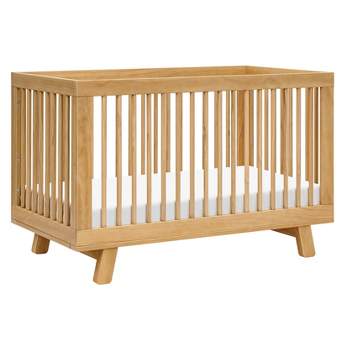 Babyletto Hudson 3-in-1 Convertible Crib with Toddler Rail - Honey
