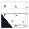 Recycled Academic Desk Pad Calendar, 22 x 17, White/Blue Sheets, Blue Binding/Corners, 14-Month: July 2025 to Aug 2026 - 4 of 4