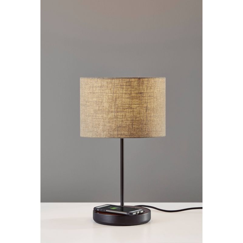 19.5&#34; Oliver Charge Table Lamp Black - Adesso, 5 of 12