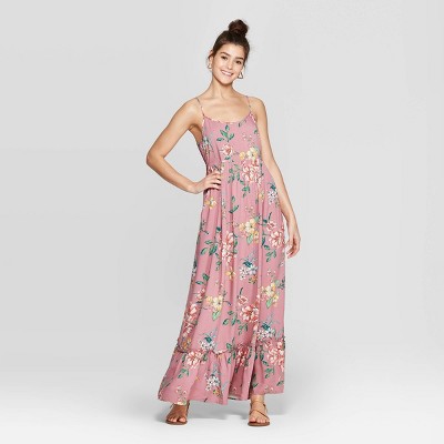 xhilaration floral maxi dress