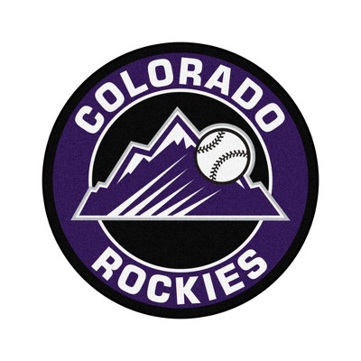 MLB Colorado Rockies 27"x27" Mountains Logo Roundel Rug