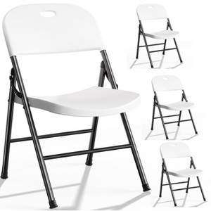SKONYON Portable Folding Chair Lightweight Outdoor Seat with High Backrest, Supports 350 lbs – Ideal for Camping, Beach, Tailgating & Patio - 1 of 4