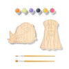 2ct Halloween Craft Wood Dog and Cat Painting Kit - Mondo Llama™ - 3 of 4