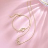 Infinity Love Heart Necklace Bracelet Dainty for Women Fashionable and Exquisite Daily Wear - 4 of 4