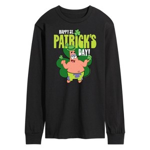 Men's - SpongeBob Squarepants - Happy St. Patricks Day Long Sleeve Graphic T-Shirt - 1 of 4