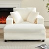 Mjkone 43" W Oversized Chaise Lounge Chair Indoor with Ottoman - 2 of 4