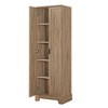 Sapphtopaz Modern Bathroom Storage Cabinet with 2 Doors Multi-functional Pantry Cabinet with Adjustable and Fixed Shelves for Living Room - 2 of 4
