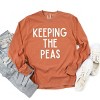 Simply Sage Market Keeping The Peas Garment Dyed Long Sleeve - 3 of 4