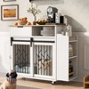 Gulches Pet Bed - Modern Furniture Style Dog Crate & Kitchen Island End Table - 2 of 4
