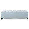 CAVINAS 50.75" Storage Ottoman, Modern Upholstered Shoe Bench, Under Bed Storage for Living Room, Bedroom, Entryway - 3 of 4
