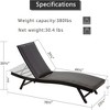 PAGED Outdoor Chaise Lounge Pool Lounge Chairs with Pillow Breathable Sling Mesh for Patio, Beach, Lawn - 2 of 4