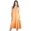 Artyska Women's Summer Linen V Neck Button Front Shirt Sleeveless Belted Collared Dress - 3 of 4