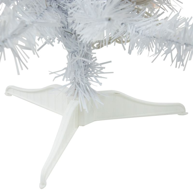 Northlight 2' Pre-Lit Woodbury White Pine Slim Artificial Christmas Tree, Clear Lights, 5 of 6