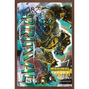 Trends International Hasbro Transformers: Rise of the Beasts - Optimus Primal Graffiti Framed Wall Poster Prints - 1 of 4