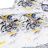 Slickblue 5-Piece Cotton Comforter Set with Duvet Cover & Fitted Sheet, Sports Cycling Print, King Size - 3 of 3