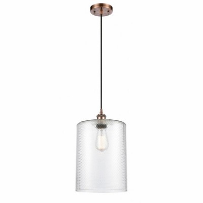 Cobbleskill - 1 Light Cord Hung Mini Pendant In Industrial Style-14 Inches Tall and 9 Inches Wide