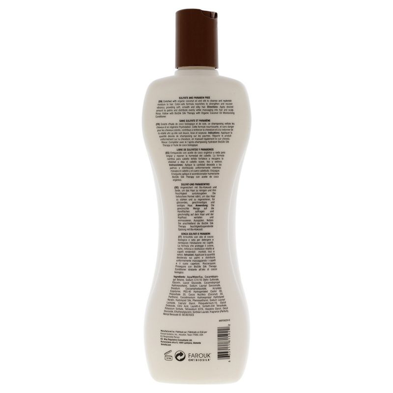 Biosilk Silk Therapy with Organic Coconut Oil Moisturizing Shampoo, 4 of 7