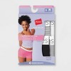 HANES Women's Boyfriend Cotton Stretch Mid-Thigh Briefs P249MT 2-Pk Sz  5,6,8