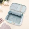 Unique Bargains Women's Square Letter D Makeup Bag Blue 1 Pc - 2 of 3