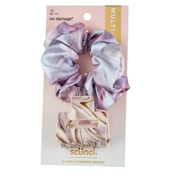 scunci Jumbo Scrunchie and Acrylic Claw Hair Styling Set - 2ct