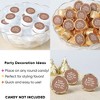 Big Dot of Happiness Mocha Brown Wedding Candy Stickers, Mr & Mrs Wedding Guest Favors, Party Favor Labels, Small Round Candy Stickers - 324 Count - 4 of 4