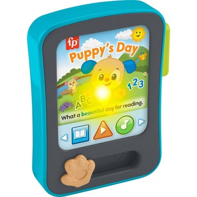 Fisher-Price Laugh & Learn Puppy's Storytime Reader Baby Electronic Learning Toy with Music & Lights