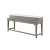 Acme Furniture 76"  Wandella Marble Top Dining Table Set with Storage and Nailhead Stools - 2 of 4