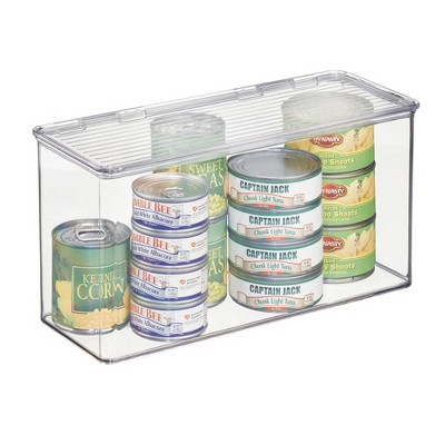 iDESIGN 5.5"x13.3"x7" Kitchen Binz Stackable Box Clear