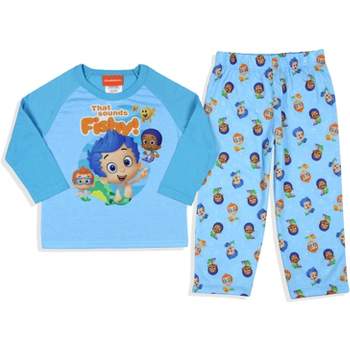 Nickelodeon Toddler Boys' Bubble Guppies That Sounds Fishy Sleep Pajama Set Turquoise