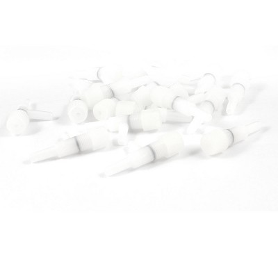 Unique Bargains 2-way White Plastic Aquarium Fish Tank Pond Air Flow Control Valve 20 Pieces