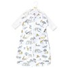 Hudson Baby Cotton Long-Sleeve Wearable Sleeping Bag, Sack, Blanket, Neutral Safari World Long Sleeve - 2 of 4