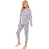 Emerson Road Woman's Whisper Rib Christmas Gnome Top & Jogger Pajama Set - 2 of 3