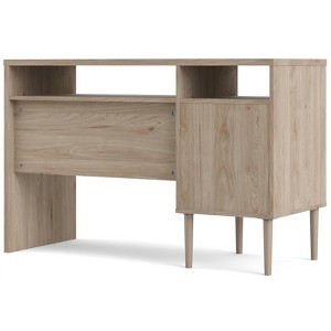 Tvilum Rome 1 Door 2 Shelf Desk in Jackson Hickory and White Matte - 1 of 4