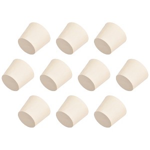 Unique Bargains Tapered Shaped Solid Rubber Stopper for Block Pipe Mouths 10 Pcs - 1 of 3