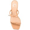 Journee Collection Womens Jessa Tru Comfort Foam Open Square Toe Block Heel Sandals Tan 12 - 4 of 4