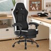 FONTOI Ergonomic Computer Chair Adjustable Reclining Task Seat with Headrest and Arm Support for Office or Gaming Room, Black, 25.2"*25.39"*48.43" - 2 of 4