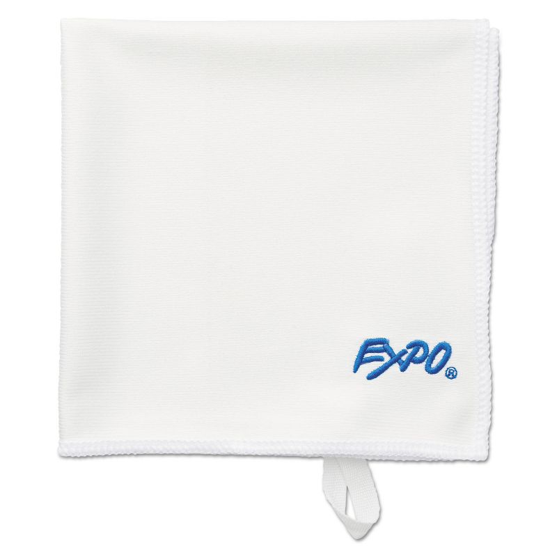 EXPO Microfiber Cleaning Cloth 12 x 12 White 1752313, 2 of 3