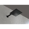 Matte Black Brass Bathroom Shower Kit 10-Inch Rainfall Shower Head with Handheld Sprayer - Luxury Rainfall Mixer Combo with Rough-In Valve Included - 3 of 4